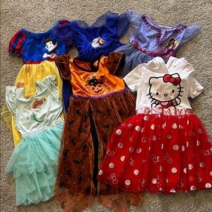Kids Character dress/nightgown Set of 6 - 4/5 Disney Hello Kitty